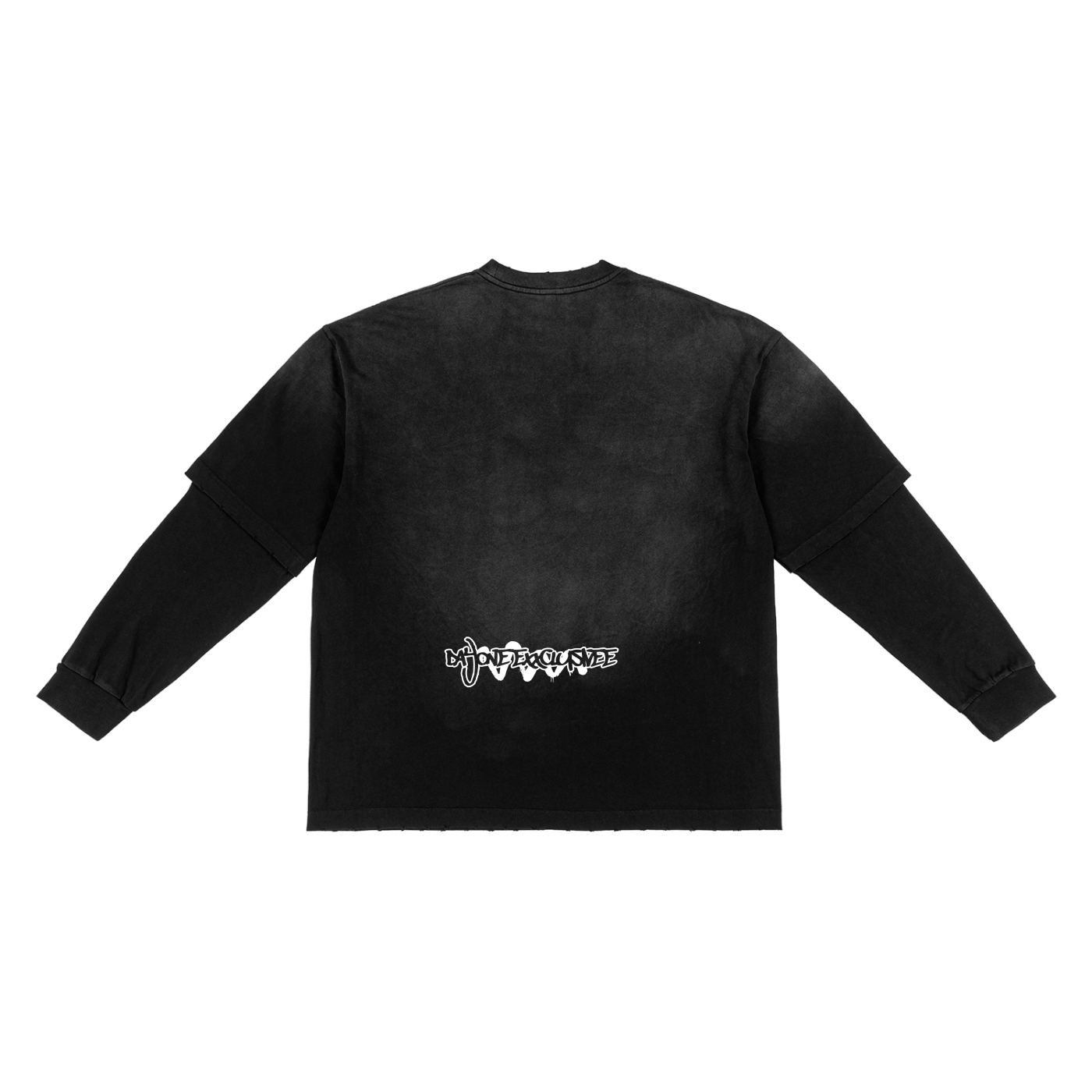 Sunfade Hand-Frayed Faux Two-Piece T-Shirt