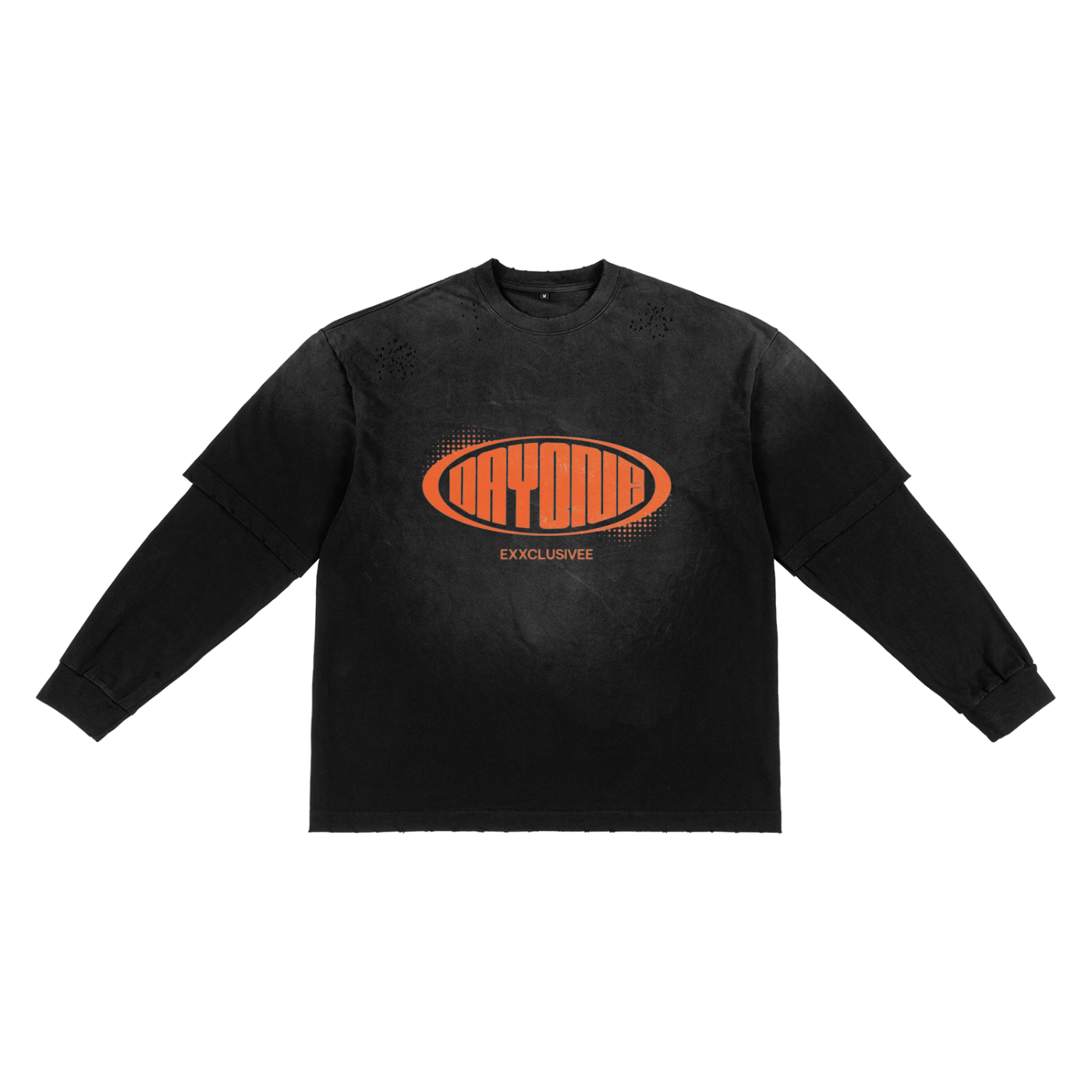 Sunfade Hand-Frayed Faux Two-Piece T-Shirt