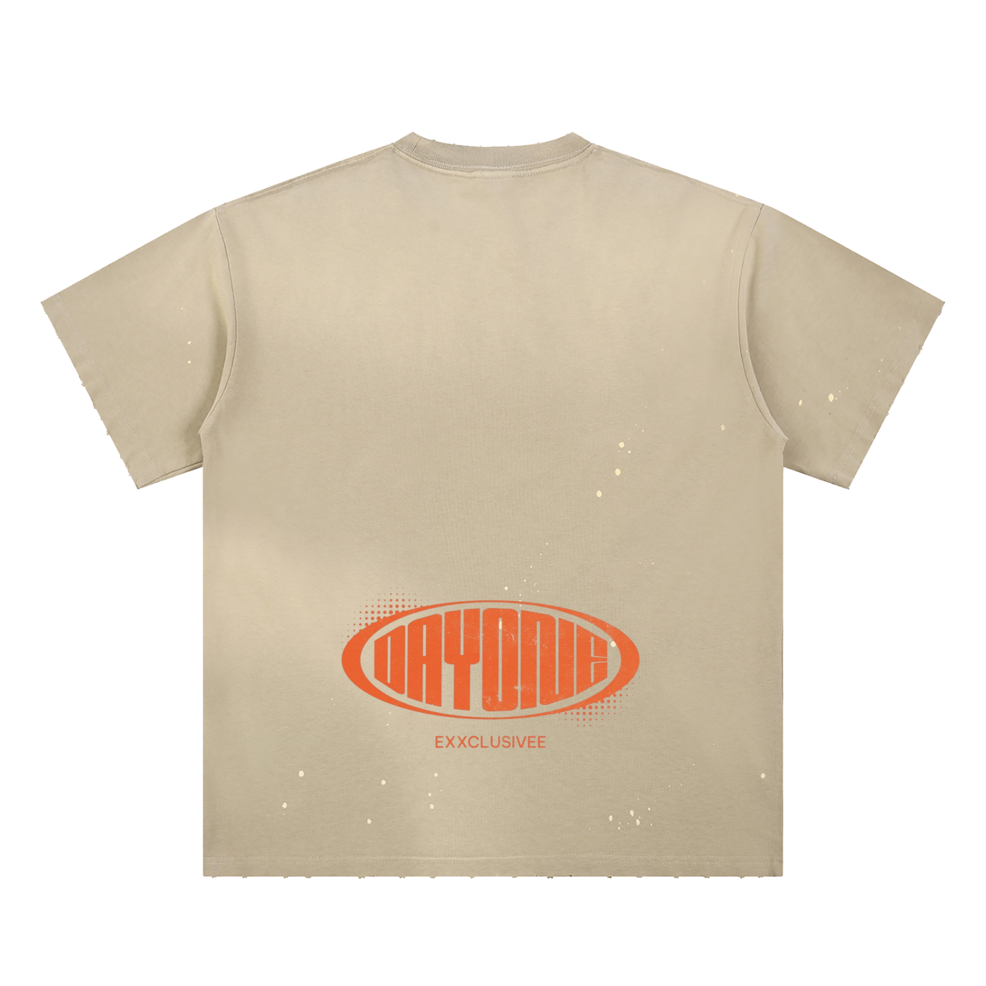 Hand-Frayed Sunfade Paint Splatter T-Shirt